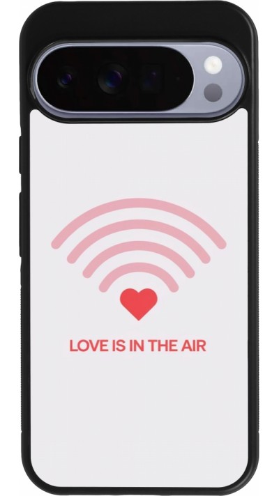Coque Google Pixel 10 Pro XL - Silicone rigide noir Saint Valentines Day 26 Love is in the air