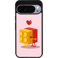 Coque Google Pixel 10 Pro XL - Silicone rigide noir Saint Valentines Day 26 Puzzle