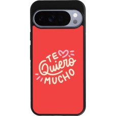 Coque Google Pixel 10 Pro XL - Silicone rigide noir Saint Valentines Day 26 Te quiero mucho