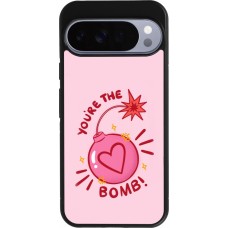 Coque Google Pixel 10 Pro XL - Silicone rigide noir Saint Valentines Day 26 You are the bomb