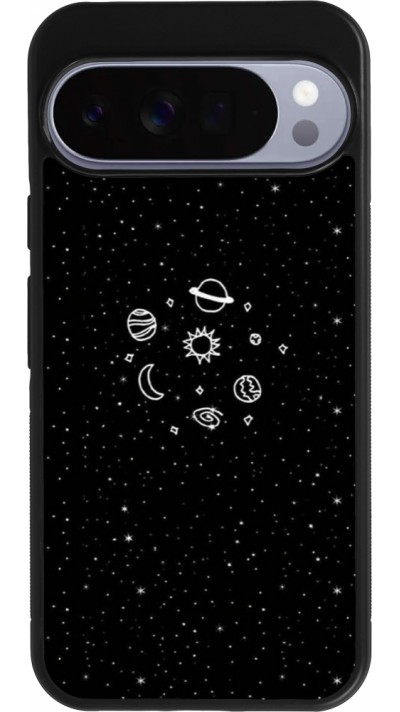 Coque Google Pixel 10 Pro XL - Silicone rigide noir Space Doodle