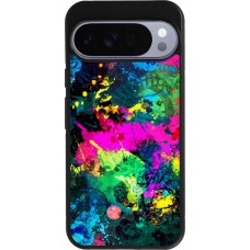 Coque Google Pixel 10 Pro XL - Silicone rigide noir Splash paint