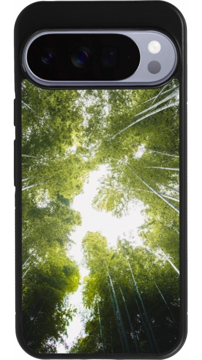 Coque Google Pixel 10 Pro XL - Silicone rigide noir Spring 23 forest blue sky