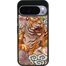 Coque Google Pixel 10 Pro XL - Silicone rigide noir Spring 23 japanese tiger