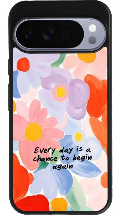Google Pixel 10 Pro XL Case Hülle - Silikon schwarz Every day is a chance Spring 2026