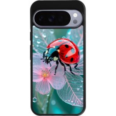 Google Pixel 10 Pro XL Case Hülle - Silikon schwarz Ladybird in bloom Spring 2026