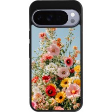 Coque Google Pixel 10 Pro XL - Silicone rigide noir Spring flowers Spring 2026