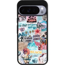 Coque Google Pixel 10 Pro XL - Silicone rigide noir Summer 20 collage
