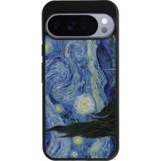Coque Google Pixel 10 Pro XL - Silicone rigide noir Tableau art - La Nuit étoilée - Van Gogh