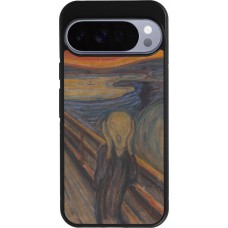 Coque Google Pixel 10 Pro XL - Silicone rigide noir Tableau art - Le Cri - Edvard Munch