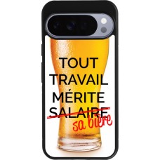 Google Pixel 10 Pro XL Case Hülle - Silikon schwarz Tout travail mérite sa bière