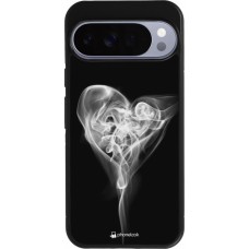 Coque Google Pixel 10 Pro XL - Silicone rigide noir Valentine 2022 Black Smoke