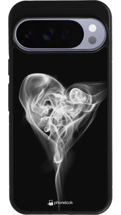 Coque Google Pixel 10 Pro XL - Silicone rigide noir Valentine 2022 Black Smoke