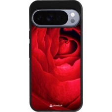 Coque Google Pixel 10 Pro XL - Silicone rigide noir Valentine 2022 Rose