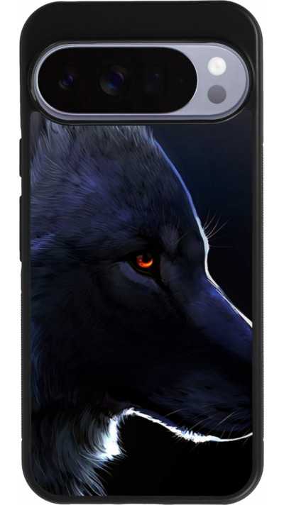 Coque Google Pixel 10 Pro XL - Silicone rigide noir Wolf Shape