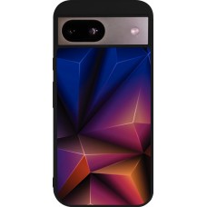 Google Pixel 8a Case Hülle - Silikon schwarz Abstract Triangles 