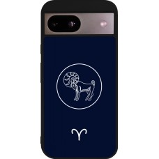 Google Pixel 8a Case Hülle - Silikon schwarz Astrologie Widder