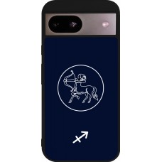 Coque Google Pixel 8a - Silicone rigide noir Astrologie Sagittaire