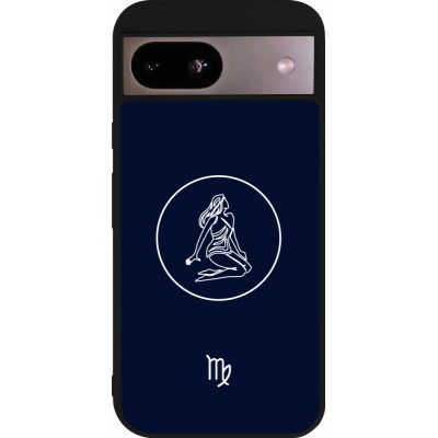 Google Pixel 8a Case Hülle - Silikon schwarz Astrologie Jungfrau