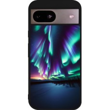 Google Pixel 8a Case Hülle - Silikon schwarz Funkelndes Nordlicht
