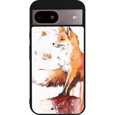 Coque Google Pixel 8a - Silicone rigide noir Autumn 21 Fox
