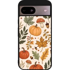Coque Google Pixel 8a - Silicone rigide noir Autumn 25 Autumn pattern