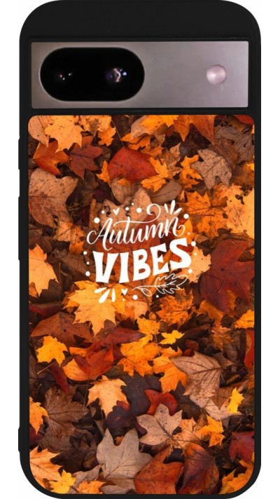 Coque Google Pixel 8a - Silicone rigide noir Autumn 25 Autumn vibes