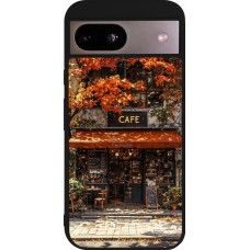 Coque Google Pixel 8a - Silicone rigide noir Autumn 25 Coffee shop