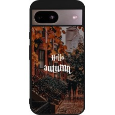 Coque Google Pixel 8a - Silicone rigide noir Autumn 25 Hello autumn
