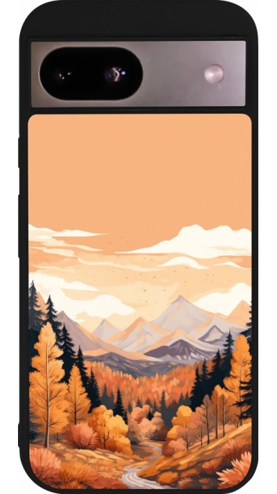 Coque Google Pixel 8a - Silicone rigide noir Autumn 25 Mountains