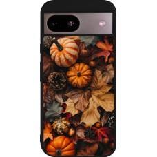 Coque Google Pixel 8a - Silicone rigide noir Autumn 25 Pumpkin