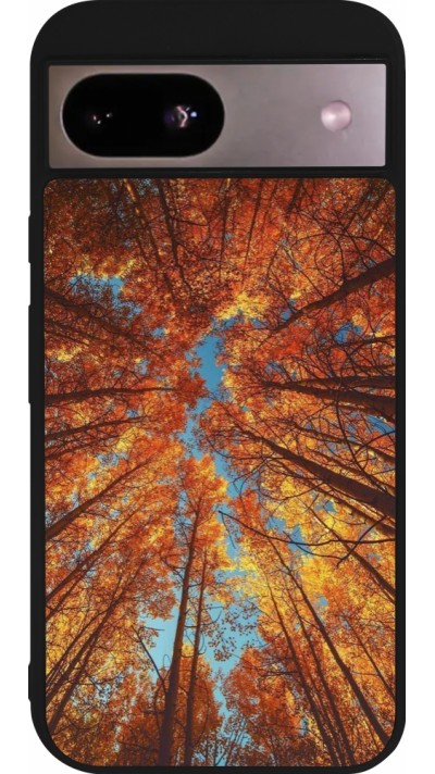 Coque Google Pixel 8a - Silicone rigide noir Autumn 25 Trees