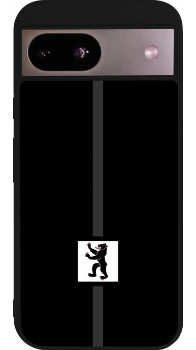 Coque Google Pixel 8a - Silicone rigide noir Canton AI noir