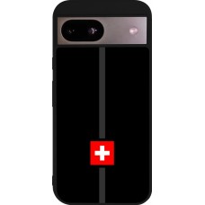 Google Pixel 8a Case Hülle - Silikon schwarz Kanton CH schwarz