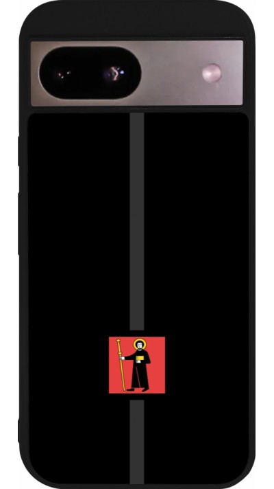 Coque Google Pixel 8a - Silicone rigide noir Canton GL noir