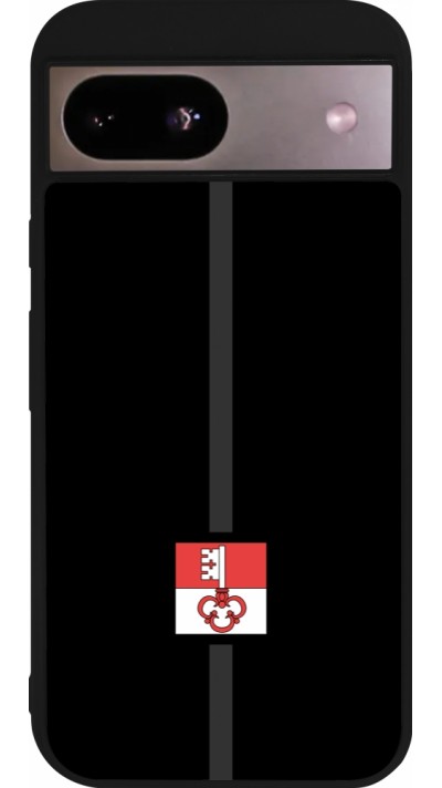 Google Pixel 8a Case Hülle - Silikon schwarz Kanton OW schwarz