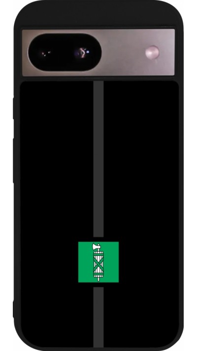 Google Pixel 8a Case Hülle - Silikon schwarz Kanton SG schwarz