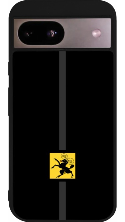 Google Pixel 8a Case Hülle - Silikon schwarz Kanton SH schwarz