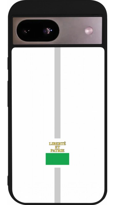 Google Pixel 8a Case Hülle - Silikon schwarz Kanton VD weiss