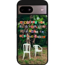 Coque Google Pixel 8a - Silicone rigide noir Chairs DTMF