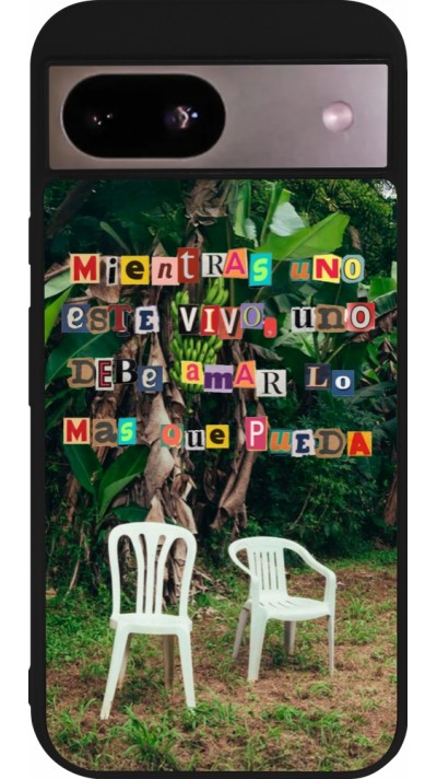 Coque Google Pixel 8a - Silicone rigide noir Chairs DTMF