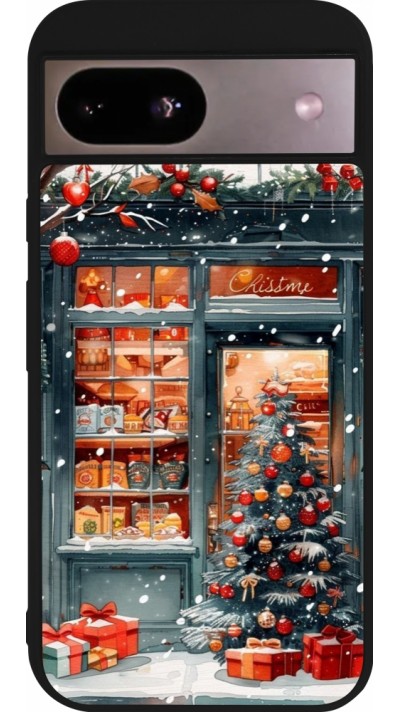 Coque Google Pixel 8a - Silicone rigide noir Christmas 25 Xmas Shop