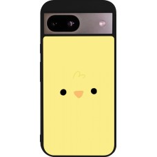 Coque Google Pixel 8a - Silicone rigide noir Easter 2026 Little chicken