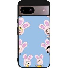 Coque Google Pixel 8a - Silicone rigide noir Easter 2026 Snoopy
