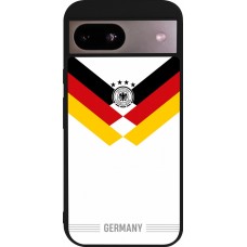 Coque Google Pixel 8a - Silicone rigide noir Maillot de football Allemagne 2026 personnalisable