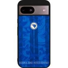 Coque Google Pixel 8a - Silicone rigide noir Maillot de football Bosnie-Herzégovine 2026 personnalisable