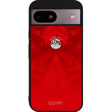 Coque Google Pixel 8a - Silicone rigide noir Maillot de football Égypte 2026 personnalisable
