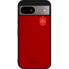 Google Pixel 8a Case Hülle - Silikon schwarz Spanien 2022 personalisierbares Fußballtrikot