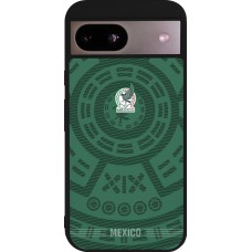 Coque Google Pixel 8a - Silicone rigide noir Maillot de football Mexique 2026 personnalisable
