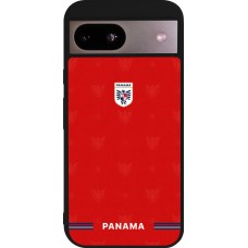 Coque Google Pixel 8a - Silicone rigide noir Maillot de football Panama 2026 personnalisable